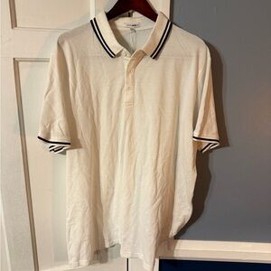 Fashion Nova White Polo with Black Trim